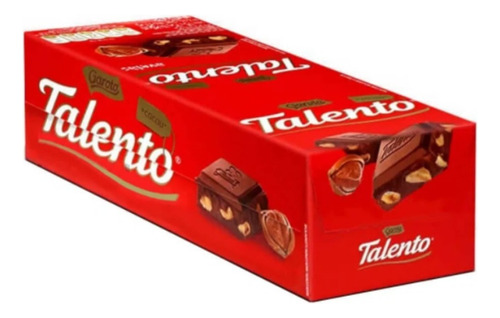 Chocolate Mini Talento Avelãs 25g Caixa C/15