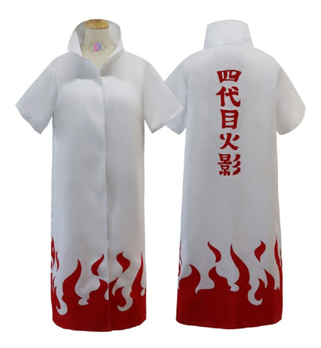 Capa Blanca Disfraz Cosplay Hokage 4ta, Unisex Talla Adultos