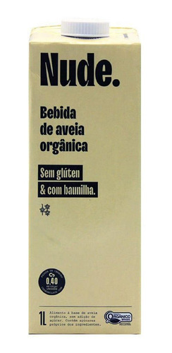 Bebida De Aveia Organico Baunilha Nude 1l