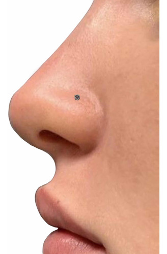 Piercing Nariz Nostril Oro 10k Piedra 