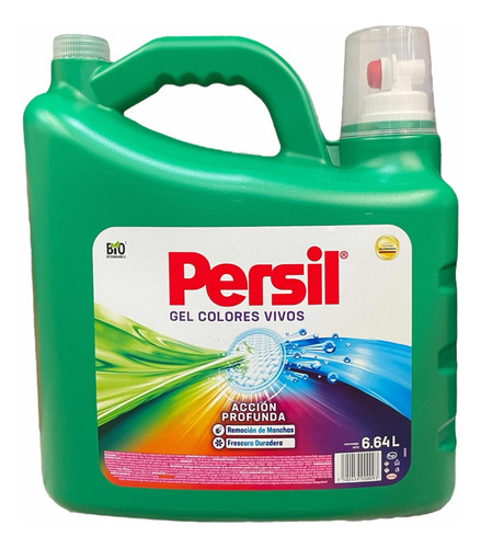 Pack 2x Detergente Gel Ropa Telas Persil Colores Vivos 6.64l