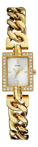 Reloj Guess W0540l2 Color de la malla Dorado Color del bisel Dorado/Plateado Color del fondo Blanco