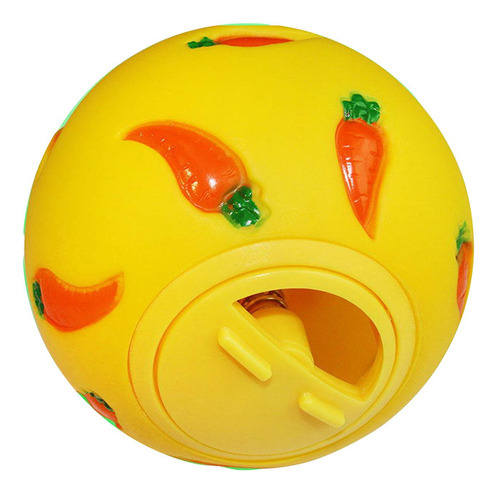 2 Bola De Para Mascotas, Cuenco Alimentador Lento, Amarillo
