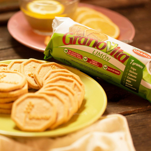 Imagen 3 de 8 de Galletitas Limon Granovita Granix Pack X6 Unid - 01mercado