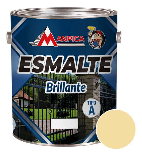 Esmalte Brillante Premiun Tipo A Blanco Ostra 1/4gl Manpica