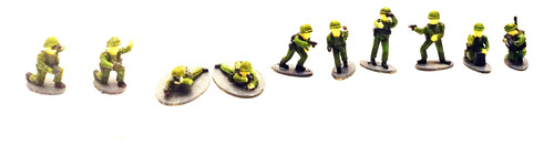 Soldado Escala Ho. 10 Unid. Trenes. Pintados Impresion 3d