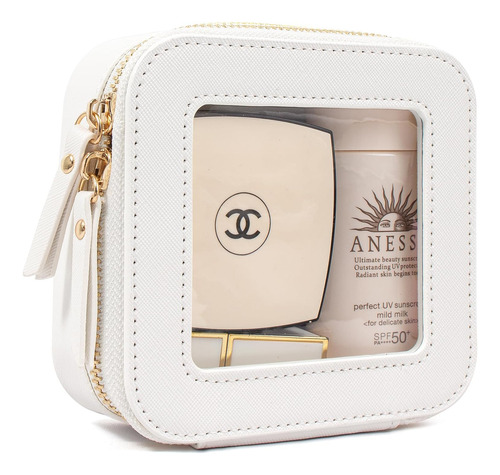 Bolsa De Maquillaje Transparente, Organizador De Viaje Tsa