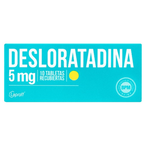 Desloratadina Laproff 5 Mg 10 Tabletas