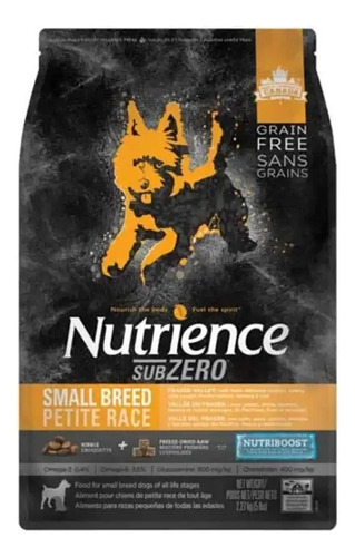 Nutrience Subzero Perro Razas Pequeñas - Small Bites 5kg