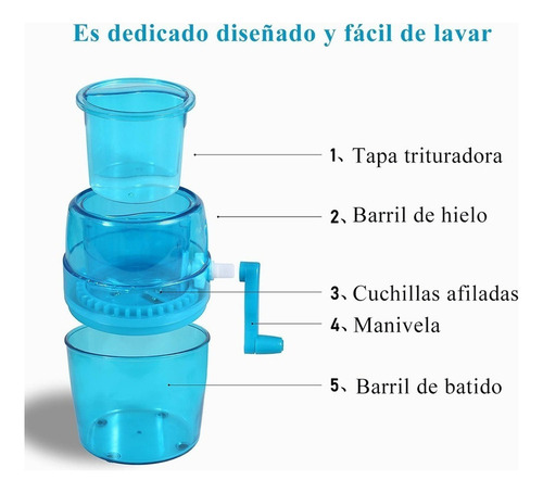 . Maquina Raspados Triturador Hielo Triturador Cuchillo