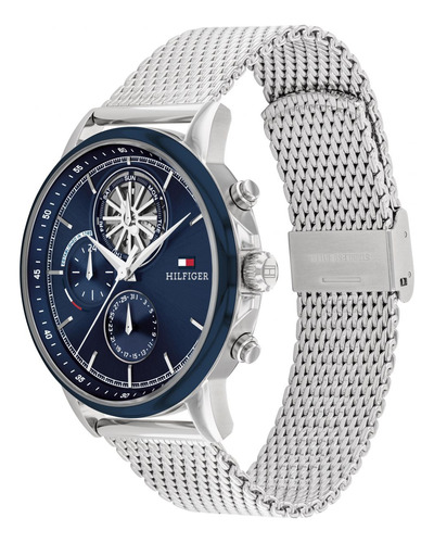 Reloj Para Hombre Tommy Hilfiger Stewart 1710609 Plateado
