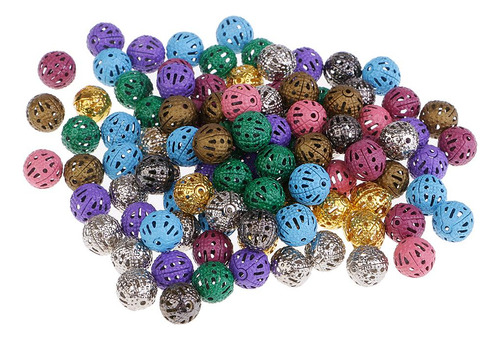 4 X 100pcs Multicolor Cuenta De Hierro Abalorio, Ornamento