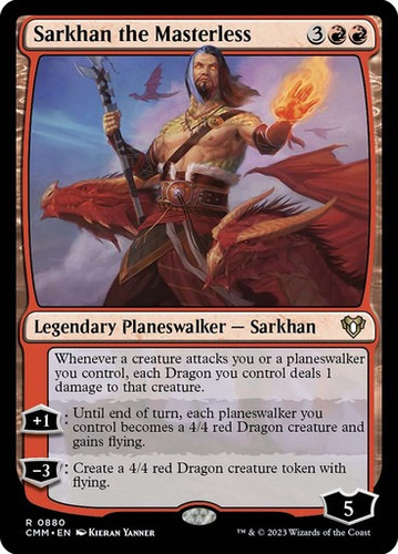 Magic Sarkhan The Masterless Commander Masters