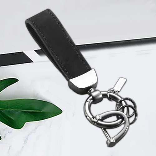 2 Auto Llaveros Llavero Clip Resistente Al Desgaste Negro