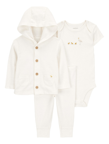 Conjunto De 3 Piezas Con Cárdigan De Bebé 1s944710 Carters®