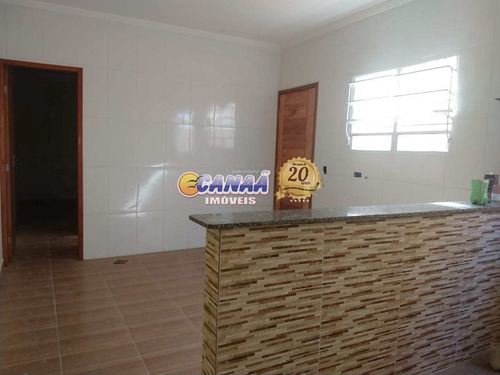 Casa Em Mongaguá 2 Dormitórios, Suíte, Financie - V8154
