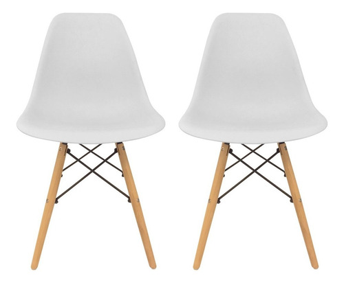 Combo 2 Sillas Eames Blancas - Desillas