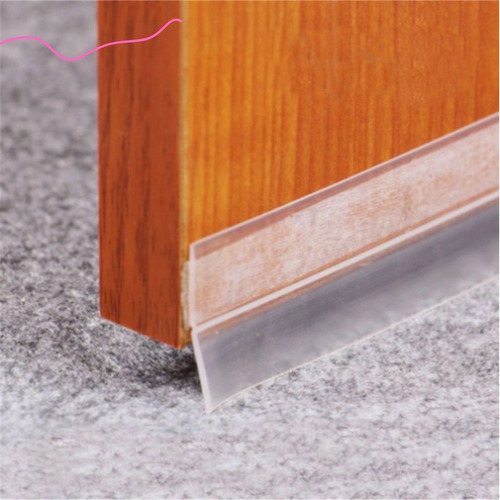 Protector de puerta para que el agua no entre en el aire, sello antipolvo de 3 m, color transparente