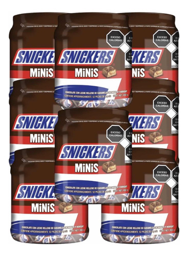 Chocolate Snickers Mini 416 Pz 9 G C/u Total 3.744 Kg
