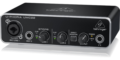 Interfaz De Audio Behringer U-phoria Umc22 2.ª Gen (Usado)