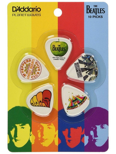 10 Palhetas Thin Guitarra Beatles Serie Album 1cwh2 Daddario