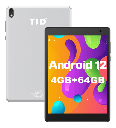 Tableta Tjd Android 12 De 7,5 Pulgadas Plateado