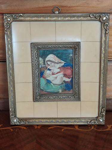 Virgen Antigua Pintada A Mano (Usado)