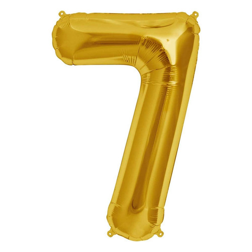 Globo Números Y Letras Metalizadas 66 Cm Dorada Y Plateada