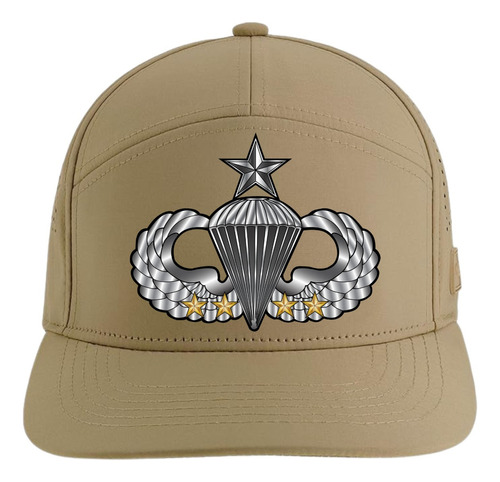 Gorra Paracaidismo Distintivo Army 5 Paneles Premiun Caqui