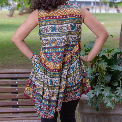 Imagem 4 de 7 de Bata Maia Hippie Boho Indiana
