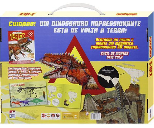 Megadino: T-rex, De Snake Sa. Editora Happy Books, Capa Mole Em Português