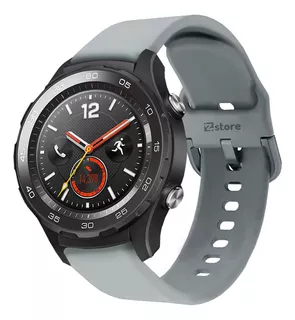 Correa Compatible Huawei Watch 2 Classic Gris Hebilla 22m