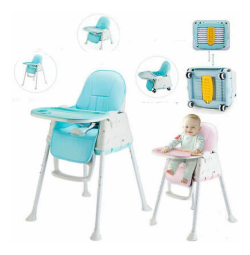 Mesa Silla Comedor De Bebé 3 En 1, Multifuncional 6m -6 Añid