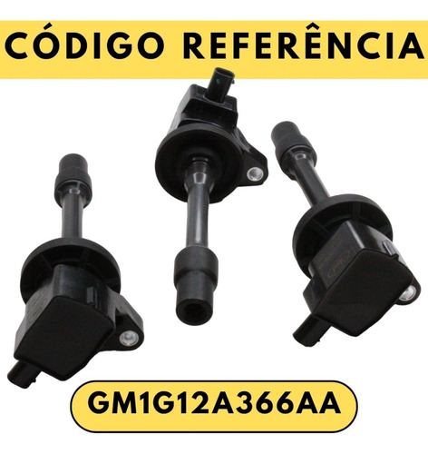 Kit 3 Bobinas Ignição Ecosport Ká 1.5 Gn1g12a366aa