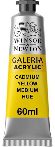 Tinta Acrilica Galeria Acrylic 60ml Winsor & Newton Cor Cadmium Yellow Med Hue 2120120