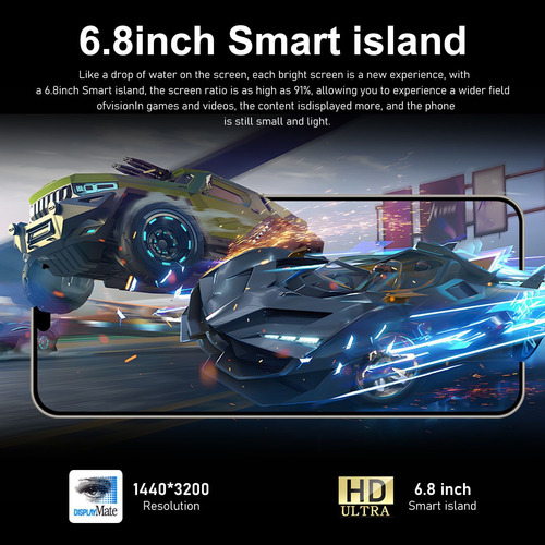 C Teléfono Inteligente Android 15promax 6,8 Pulgadas 8+256