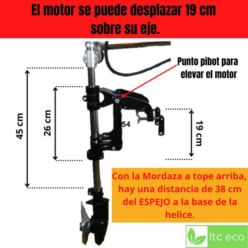 Imagen 6 de 10 de Motor 2,6 Hp 2t Ltceco Edición Especial Kayak