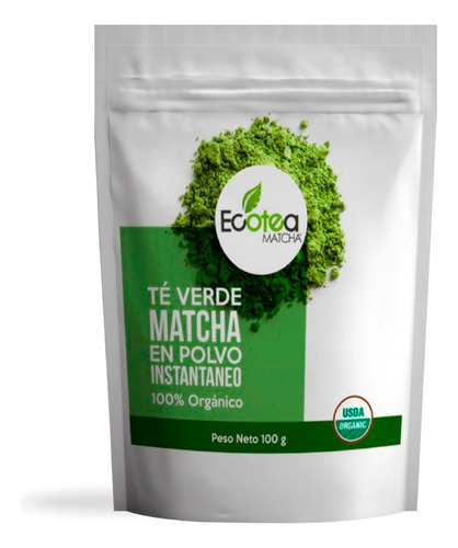 Ecotea Matcha Te Verde Japones Culinario  Usda Organico 100g