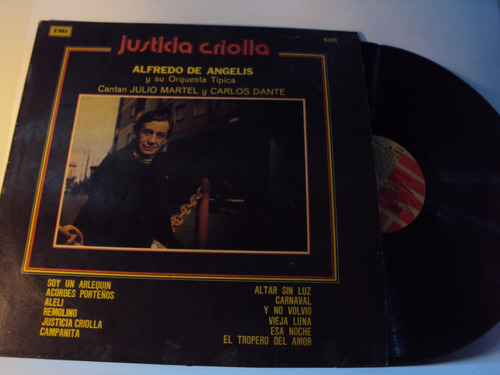 Vinilo Lp 145 Justicia Criolla Alfredo De Angelis