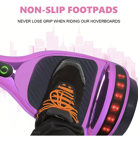Skate eléctrico hoverboard Rawrr Lite infinity 2023 Rosa 17.7 cm