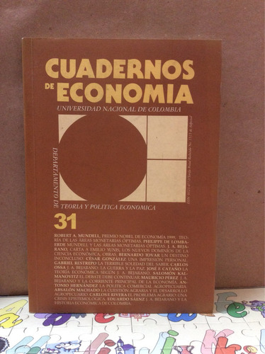 Cuadernos De Economía De La Universidad Nacional 31