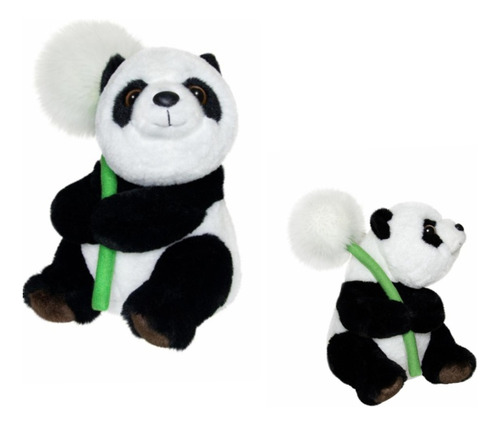 Peluche De Oso Panda Con Flor Original 