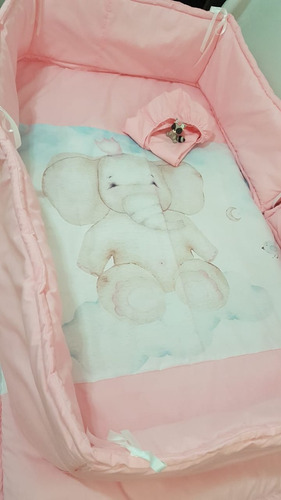 Chichoneras Completa Reversible Con Acolchado Y Sabana