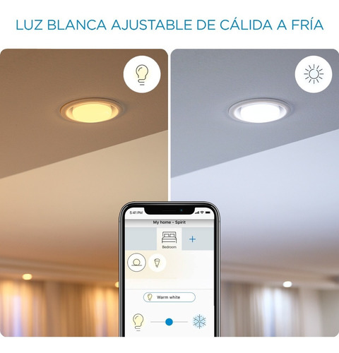 Imagen 5 de 8 de Lampara Led Wiz Wifi Luz Calido/fria 4.9w Gu10