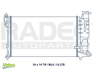 Radiador Peugeot Partner 2004-2005-2006 1.6lts Ml4 Estandar