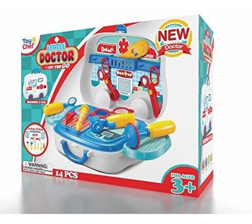 Imagen 5 de 6 de Toy Chef Doctor Set Pretend Playthermometer, Disparos, Gafa