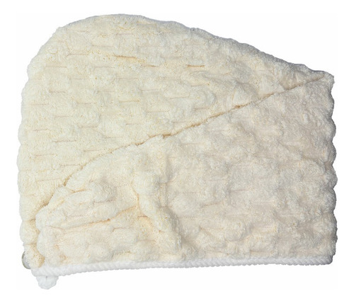 Turbante De Microfibra Secado Rápido Ultra Absorbente Color Natural Lisa