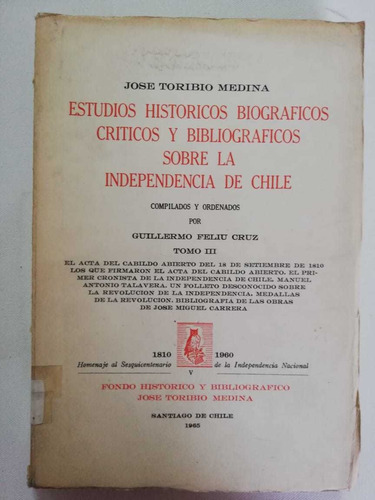Imagen 1 de 6 de Fondo Histórico Y Bibliográfico José Toribio Medina 
