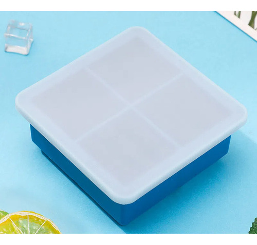 Molde De Hielo De Silicona Grado Alimenticio 4 Cuadros -4pcs