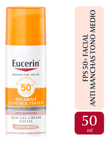 Eucerin pigment control protector solar facial FPS 50 x 50 ml